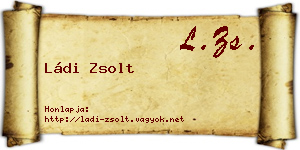 Ládi Zsolt névjegykártya